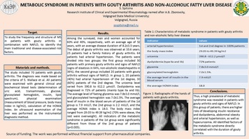 Metabolic syndrome in patients with gouty arthritis and non-alcoholic fatty liver disease