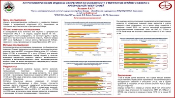 Антропометрические индексы ожирения и их особенности у мигрантов крайнего севера с артерильной гипертонией